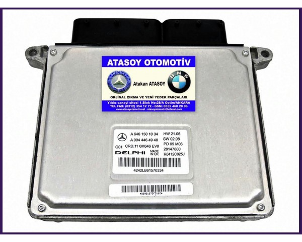 MERCEDES E220CDI MOTOR BEYNİ W211 A6461501034 A6469001200 A6461504872 A6461503072 A6461507478 A6461505877 A6461509878 A6461508578 A6461505378 A6461502278 A0044464940 A0034469040 EU4
